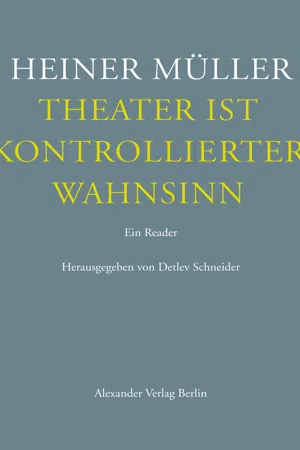 Theater ist kontrollierter Wahnsinn