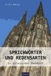 Sprichwörter und Redensarten in kölnischer Mundart_cover