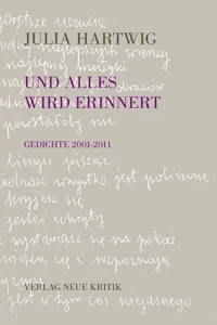 Und alles wird erinnert_cover