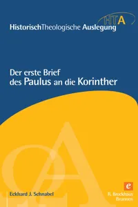 Der erste Brief des Paulus an die Korinther_cover