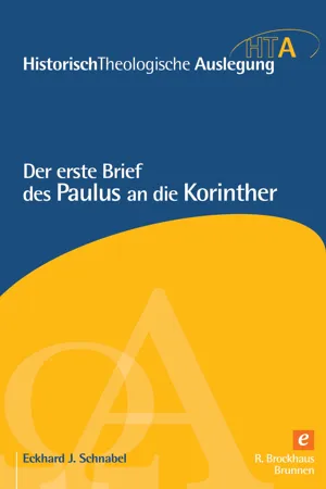 Der erste Brief des Paulus an die Korinther