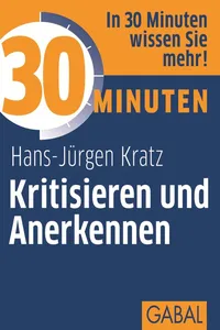 30 Minuten Kritisieren und Anerkennen_cover