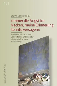 "Immer die Angst im Nacken, meine Erinnerung könnte versagen"_cover