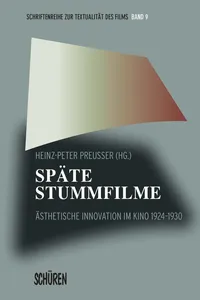 Späte Stummfilme_cover