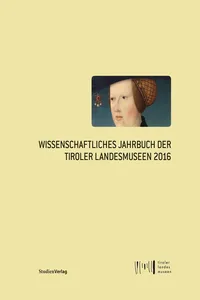 Wissenschaftliches Jahrbuch der Tiroler Landesmuseen 2016_cover