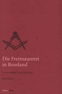 Die Freimaurerei in Russland_cover