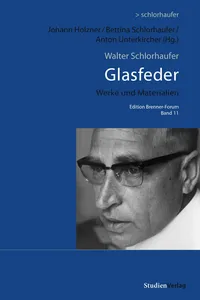 Walter Schlorhaufer: Glasfeder_cover