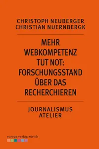 Mehr Webkompetenz tut not - Forschungsstand über das Recherchieren_cover