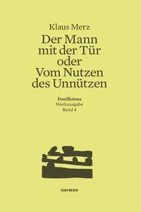 Der Mann mit der Tür oder Vom Nutzen des Unnützen_cover