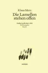 Die Lamellen stehen offen_cover