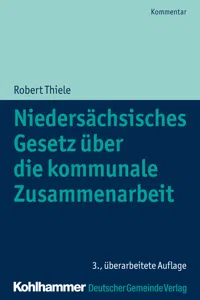 Niedersächsisches Gesetz über die kommunale Zusammenarbeit_cover