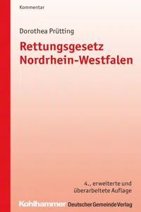 Rettungsgesetz Nordrhein-Westfalen_cover