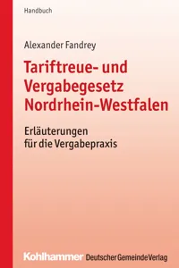 Tariftreue- und Vergabegesetz Nordrhein-Westfalen_cover