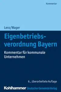 Eigenbetriebsverordnung Bayern_cover