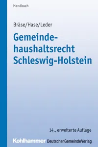 Gemeindehaushaltsrecht Schleswig-Holstein_cover