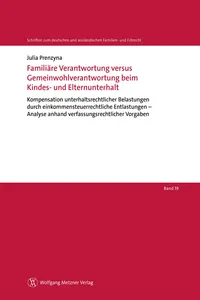 Familiäre Verantwortung versus Gemeinwohlverantwortung beim Kindes- und Elternunterhalt_cover