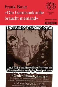 "Die Garnisonkirche braucht niemand"_cover