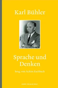 Karl Bühler: Sprache und Denken_cover