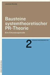 Bausteine systemtheoretischer PR-Theorie_cover