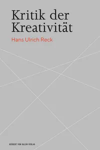 Kritik der Kreativität_cover