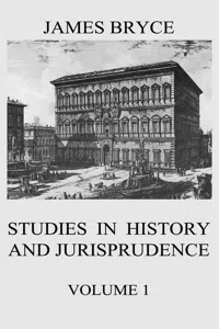 Studies in History and Jurisprudence, Vol. 1_cover