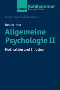 Allgemeine Psychologie II_cover