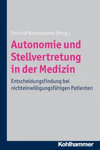 Autonomie und Stellvertretung in der Medizin_cover