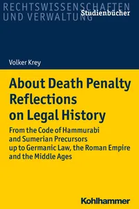 About Death Penalty. Reflections on Legal History_cover