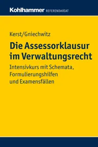 Die Assessorklausur im Verwaltungsrecht_cover