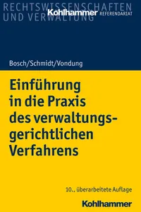 Einführung in die Praxis des verwaltungsgerichtlichen Verfahrens_cover