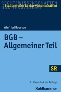 BGB - Allgemeiner Teil_cover