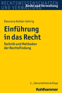 Einführung in das Recht_cover