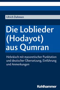 Die Loblieder aus Qumran_cover