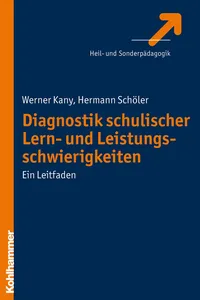 Diagnostik schulischer Lern- und Leistungsschwierigkeiten_cover