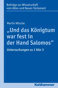 "Und das Königtum war fest in der Hand Salomos"_cover