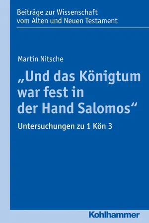 "Und das Königtum war fest in der Hand Salomos"