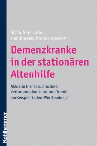 Demenzkranke in der stationären Altenhilfe_cover