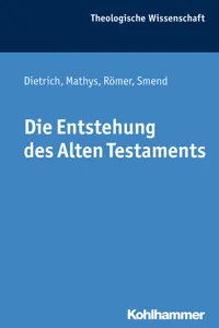 Die Entstehung des Alten Testaments_cover