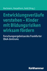 Entwicklungsverläufe verstehen - Kinder mit Bildungsrisiken wirksam fördern_cover