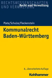 Kommunalrecht Baden-Württemberg_cover