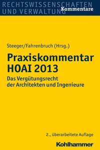 Praxiskommentar HOAI 2013_cover