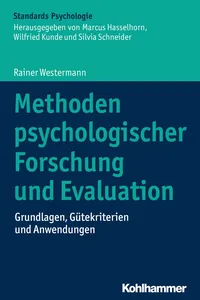 Methoden psychologischer Forschung und Evaluation_cover