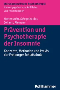 Prävention und Psychotherapie der Insomnie_cover