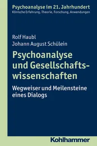 Psychoanalyse und Gesellschaftswissenschaften_cover