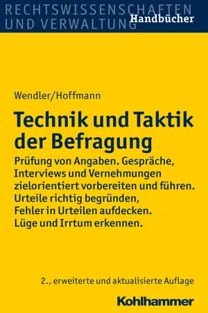 Technik und Taktik der Befragung