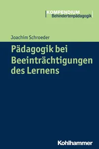 Pädagogik bei Beeinträchtigungen des Lernens_cover