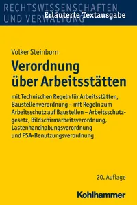 Verordnung über Arbeitsstätten_cover