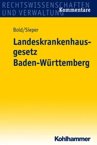 Landeskrankenhausgesetz Baden-Württemberg_cover