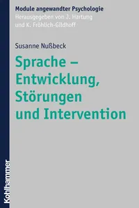 Sprache - Entwicklung, Störungen und Intervention_cover