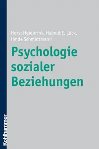 Psychologie sozialer Beziehungen_cover